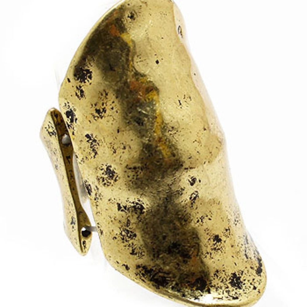 Hypnotic  Hammered Ring